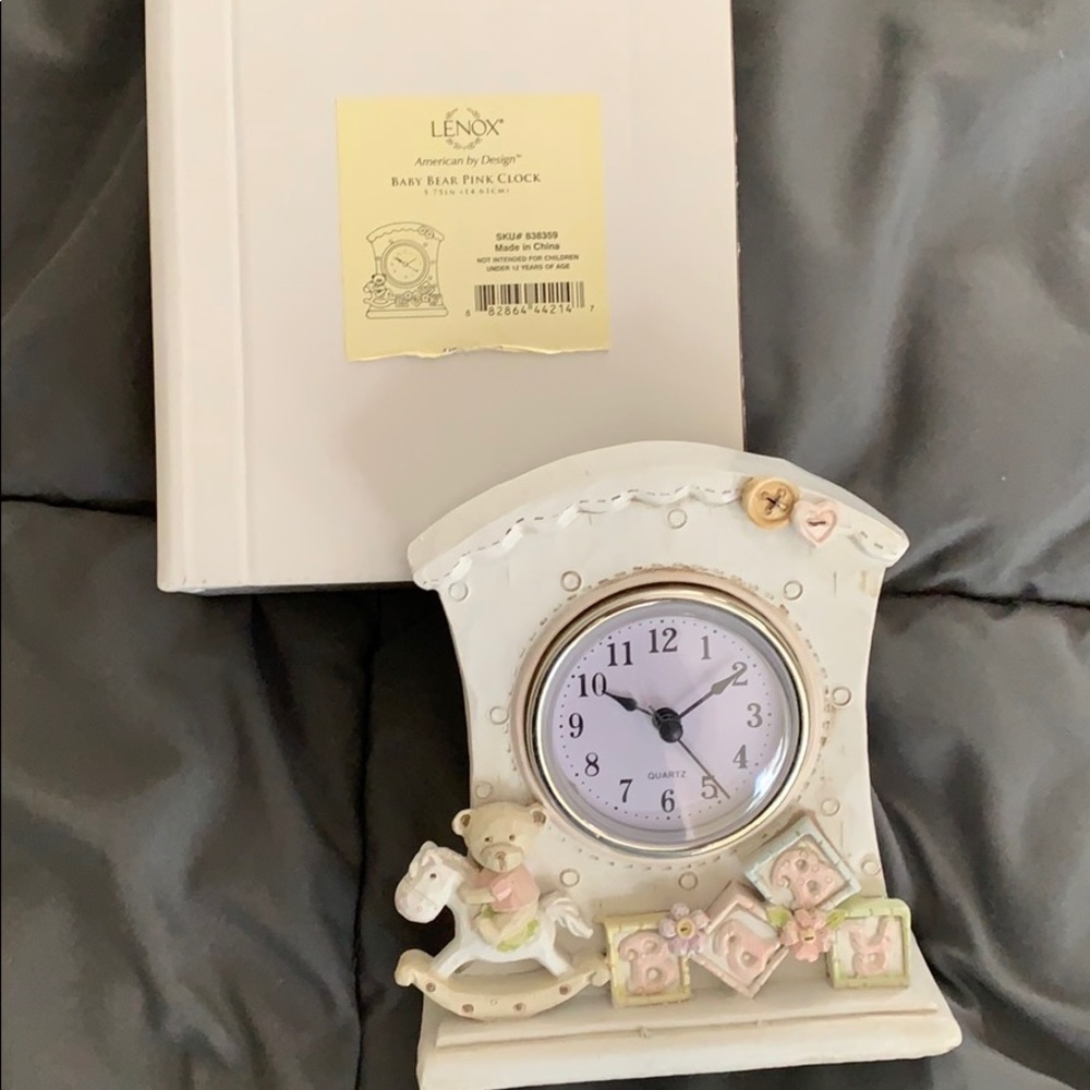 Lenox baby bear clock